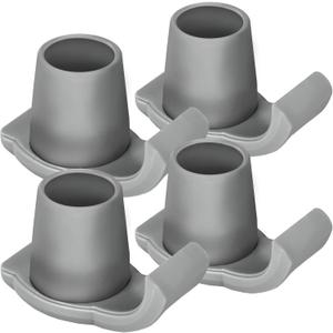 Dotday 4 Pack Walker Skis Glides for Folding Walkers, Essentials Universal Walker Accessories for Seniors, Mobility Aid Accessory for Seniors (Gray)