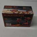 BLACK+DECKER 20V MAX Cordless Drill and Impact Driver, Power Tool Combo Kit with Battery and Charger (BD2KITCDDI)