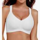 Gailife Womens Wireless Push Up Bras for Women No Underwire Seamless Full Coverage Supportive T Shirt Everyday Bras Size L