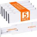 Lifewit 5 Pack Drawer Dividers Plastic 4" High, 13.5-22" Adjustable Drawer Organizers for Clothes, Expandable Dresser Separators in Bedroom/Bathroom/Kitchen/Fridge/Office Organization and Storage