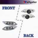 waltyotur Replacement for Corolla 2005 2006 2007 2008 Fog Lights Bumper Right Left Side Driving Fog Lamps Replacement for 8120-AA011 81210-AA011 TO2592106 TO2593106