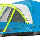 JELUCAMP 6/8 Person Large Waterproof Family Tents for Camping, Screened Camping Tent with Screen Porch, Bug-Free Relaxation & Easy Setup, Includes Rainfly & Carry Bag