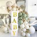 Baby Shower Decorations Baby Balloon Boxes Blocks with 30 Letters for DIY Boy Girl 1st Birthday, Teddy Bear Baby Shower, Bridal Shower, Gender Reveal Party Decoration by QIFU
