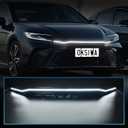 Sequential LED Middle Grille Light For 2025-2026 Toyota Camry SE/XSE, with Starting Animation, Dynamic Turn Signal,White Daytime Running Lights, Front Driving Hood Light