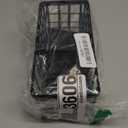 Kitsure Sponge Holder for Kitchen Sink - Rustproof Stainless Steel Sink Caddy Organization and Storage Essentials with High Brush Holder, Home Decor Accessories, 7.9" x 3.7" x 6.2", Black