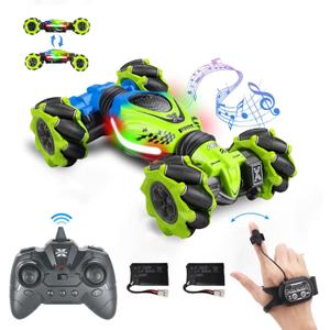 Gesture RC Car for Boys Girls 6-12 Year 4WD Remote Control Car 360 Rotate Off-Road Drift Hand Controlled Twist Cars with Light Music for Kids Toy Birthday Xmas Gift
