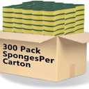 300 Pack Kitchen Cleaning Sponges, Eco Non-Scratch for Dish,Scrub Sponges