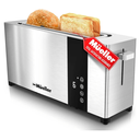 Mueller UltraToast Full Stainless Steel Toaster 2 Slice, Long Extra-Wide Slots with Removable Tray, Cancel/Defrost/Reheat Functions, 6 Browning Levels with LED Display, Housewarming Gifts New Home