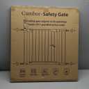 Cumbor 29.7-40.6" Baby Gate for Stairs, Mom's Choice Awards Winner-Dog Gate for Doorways, Pressure Mounted Auto-Close Pet Gates for Dogs Indoor, Safety Child Gate with Easy Walk Thru Door, Brown