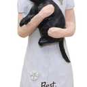 Cat Mom Gifts for Women, Cat Gifts for Women, Cats Lover Gift, Best Cats mom Ever, Sculpted Hand-Painted Figurine (Black)