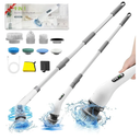 Shower Cleaner - Cordless Electric Spin Scrubber with 7 Replaceable Heads - Bathroom Cleaner for Kitchen, Electric Scrubber for Cleaning, Shower Scrubber, Shower Cleaner Brush for Bathtub/Kitchen