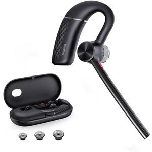 Yealink Bluetooth Headset BH71,Wireless Bluetooth Earpiece with 4 Noise Canceling Microphones,Teams&Zoom Certified,Mute Function,Connect to Cell Phone/Laptops,No Dongle