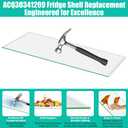 Upgraded ACQ30341209 Freezer Drawer Cover Replacement Compatible with LG Refrigerator Freezer Drawer Cover 4977123, AP7177420, PS16661522 Refrigerator Freezer Drawer Glass Cover Shelf
