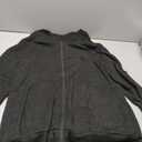 Dokotoo Women's Full Zip Up Hoodies Waffle Knit Long Sleeve Drawstring Casual Sweatshirt Hooded Tops (X-Large, Black)