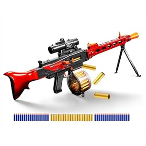 Toy Blaster Automatic Shell Ejecting Sniper Rifle with Soft Bullets, Auto & Manual Modes for Teens, 18+ (Manual M4)