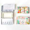 Bower Bird Travel Watercolor Palette,Portable Ceramic Palette,Empty Paint Palette,Small Travel Metal Paint Boxwith Porcelain Palette (16Well)