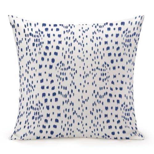 POMOTER Brunschwig Fils Les Touches Blue and White Decorative Pillow Cover Throw Pillow Covers Modern Pillow Cushion Cases 20"X20"