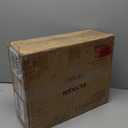 ELYKEN 7.9" Narrow Side Table, 20.6" H Fluted Nightstand with Drawers, Wooden Small End Table for Small Spaces, Modern Skinny Bedside Table, Slim Nightstand for Bedroom, Walnut (Walnut-1 Pcs)