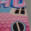 5 * 3FT Cartoon Doll House Theme Backdrop Birthday Party Backdrop Decorations,Cartoon Doll House Theme Party Supplies