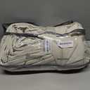 100 Inch Width 102 Inch Long Curtains Extra Wide Pinch Pleat Linen Curtains for Living Room Beige Tan Oatmeal Light Filtering Privacy Pleated Hooks Rings Back Tab for Sliding Glass Door 1 Panel