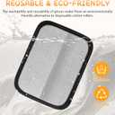 2 Pack Pet Hair Removal Gloves, Washable Electrostatic Cat and Dog Hair Remover for Furniture, Car Seats, Clothing, Curtains and Couches, Large 6.7x5.1 Inch Design