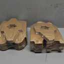 Jucoan 100 Pack Single Cupcake Boxes, Kraft Paper Individual Cupcake Container with Window Insert Handle, Portable Bakery Containers for Small Cake, Muffins, Birthday Wedding Baby Shower Party