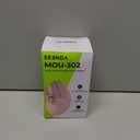seenda Ergonomic Mouse Wireless, MOU-302 Bluetooth Vertical Mouse Rechargeable, Volume Knob, Silent Mice & 1000/1600/2400 DPI, 3 Multi-Device Connection for Windows/PC/Laptop/Mac/MacBook, Pink