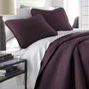Southshore Fine Living, Inc. Quilts, Queen Size/Full Size Quilt Bedding Set, Stain & Pet Hair Resistant Bedding, Coverlet Queen Size/Full Size Lightweight Bedspread with 2 Pillow Shams, Purple