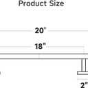 USHOWER Brushed Gold Towel Bar, 18-Inch Towel Racks for Bathroom Wall-Mounted, Thicken SUS304 Stainless Steel Towel Rod (Total Length 20-Inch)
