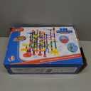 JOYIN 207Pcs Glowing Marble Run, Construction Building Blocks Toys with 5 Glow in The Dark, STEM Toy for Boys and Girls, Educational Toy, Birthday Gifts, Easter Basket Stuffers