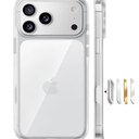 TORRAS Shockproof for iPhone 17 Pro Max Case with Camera Control Button, [12FT Military Grade Drop Protection] Soft Touch & Transparent Slim 17 Pro Max Case with DIY Buttons, Crystal Clear