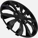 LYDS Spyder GM Gunmetal Gray Universal 15 inch Premium ABS Hubcap Wheel Cover Replacement Set of 4 - GWC-15GM-B