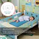 TNEQIU Bedwetting Alarm Pad for Boys and Girls, USB Rechargeable, Pee Alarm with Music Optional and Volume Control, Potty Training Urinary Mat for Children, Blue