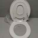 Little2Big Toilet Seat with Built-In Potty Training Seat, Slow Close, Durable Plastic, Made in USA, ROUND, White