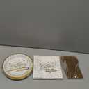 72PCS Happy Birthday Plates and Napkins Party Supplies, White Gold Dot Paper Plates and Napkins with Forks Disposable Tableware Set for Birthday Party Decorations, Serves 24