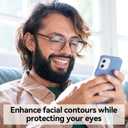 Dollger Square Blue Light Blocking Glasses Women Men Computer Eyeglasses Fashion Light Weight TR90 Blue Light Glasses