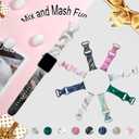 Sport Bands Compatible with Apple Watch Band 38mm 40mm 41mm 42mm 44mm 45mm 46mm 49mm, Luxruy Marble Pattern Soft Silicone Strap Replacement for iWatch Series 10/9/8/7/6/5/4/3/2/1/Ultra Womnen Men