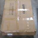 Convertible Sleeper Chair-Fabric Futon Sofa Bed, Single Sleeper Sofa, Small Couch Bed with USB Port, Foldable Table, Pillow, Adjustable Backrest for Dorm/Bedroom/College Darkgrey