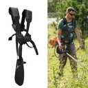SUNMON 4119 710 9001 Weed Eater Strap - Trimmer Harness Double Shoulder with Durable Nylon String Trimmer Strap for Weed Wacker,for STHIL FS KM Series String Trimmer (Black)