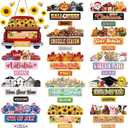 Suzile 43 Pcs Interchangeable Seasonal Welcome Truck Sign with 42 Holiday Signs for Summer Farmhouse Front Porch Decor Rustic Wooden Wall Outdoor Holiday Sign(Red)