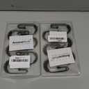 AmazerBath Shower Curtain Hooks, Black Rust Proof Non-Slip Double Hooks for Shower Curtain, Sturdy Metal Rings Bathroom 12Pcs