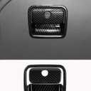 Savadicar Carbon Fiber Interior Accessories - Glove Box Switch Trim for 2018-Present Jeep Wrangler JL JLU 4XE & Gladiator JT - Premium Texture Interior Decor Upgrade Option, 2-Piece