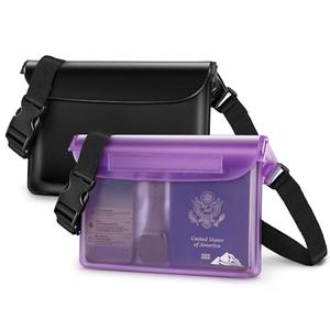 HEETA Waterproof Fanny Pack, Waterproof Pouch Dry Bag 2 Pack for Phone Passport Purse, Adjustable Waist Strap for Swimming Kayaking Boating Paddle Board Accessories Cruise Beach Camping Essentials HEETA Waterproof Fanny Pack, Waterproof Pouch Dry Bag 2 Pack for Phone Passport Purse, Adjustable Waist Strap for Swimming Kayaking Boating Paddle Board Accessories Cruise Beach Camping Essentials