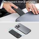 Mini Keyboard with Touchpad, Mini Bluetooth Keyboard, 2.4G Ultra-Thin Handheld Wireless Portable, Suitable for PC/Tablet/TV/Smartphone, Suitable for Travel, Office and Home UseRechargeable