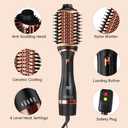Nycoba Hair Dryer Brush Set, Multifunctional Hot Air Brush for Salon Blowouts, Negative Ion Technology & Quick Drying, Shiny and Less Frizz, Copper