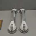 TAILI Grab Bars for Bathtubs and Showers 2 Pack Suction Grab Bar, Heavy Duty Shower Handle Removable Bath Handrails for Seniors and Elderly, Bathroom Safety Grip No Drilling Waterproof, Grey