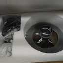 Glass Table Lamp Farmhouse Lampsfor Living Room Art Deco Side Table Lamp for Living Room Smoky Gray