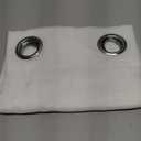 NICETOWN Grommet Top Sheer Curtains - White Sheer Home Decoration Window Coverings for Loft (54" Width x 45" Length, Set of 2)