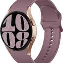 Pack of 3, Maledan No Gap Bands Compatible with Samsung Galaxy Watch 7 6 5 4 FE Band 40mm 44m, Galaxy Watch 5 Pro Band 45mm/Watch 6 4 Classic 43mm 47mm 46mm 42mm, 20mm Soft Silicone Sport Wristbands Women Men