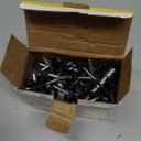 JEGONFRI 250pcs #10 x 1-1/2" Black Hex Head Self-Drilling Metal Roofing Screws, EPDM Washer, Colored Head, Sheet Metal Roof Screw with Hex Driver Bit